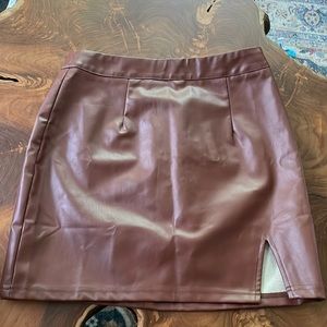 Lulu’s Leather Mini Skirt Size XS